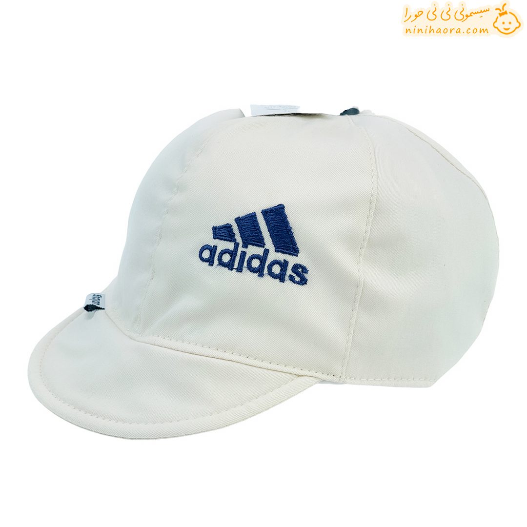 کلاه نقابدار اسپرت بچگانه کرمی طرح adidas