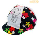 کلاه نقابدار دخترانه شیک طرح دار گل گلی