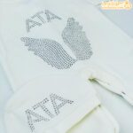 سرهمی مخمل جورابدار طرح ATA