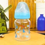 شیشه شیر پیرکس دهانه عریض آبی